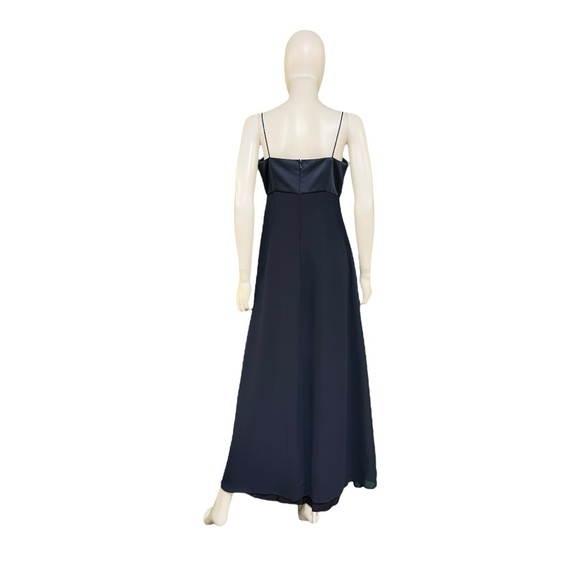 Michaelangelo Navy Blue Empire Cut Gown, 8 - Picture 2 of 9